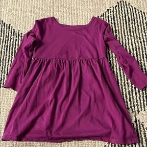 Purple Long Sleeve Dress